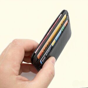 Super Slim Genuine Sheepskin Leather Wallet for Men & Women